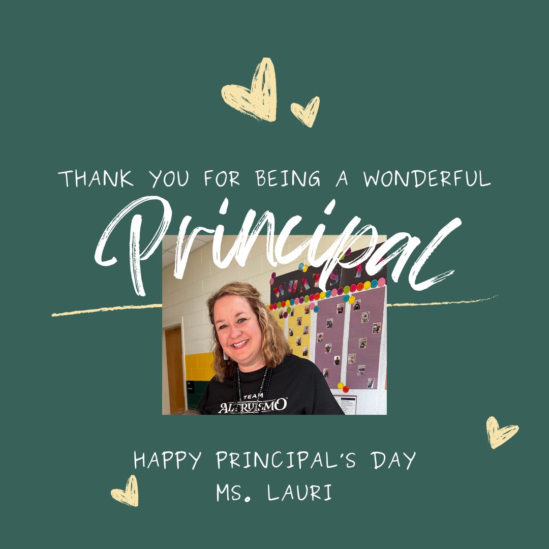 Poplin is lucky to have such a wonderful principal! Thank you Ms. Lauri for all you do for Poplin!! ⭐️💛💚

@Shanda_Lauri #TeamUCPS #PoplinNation #AlwaysForward @AGHoulihan @UCPSNC
