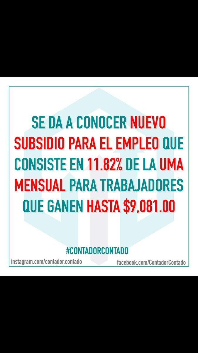 #ultimahora se publica hoy 1 de mayo en el DOF nuevo #subsidio al empleo que entrerá en vigor el 1 de mayo de 2024