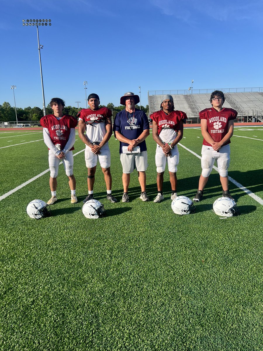 Woodland Wildcat Spring Practice; Day 3 Players of the Day…Preston Sorrells, Kaleb Dupree, Nehemiah Colon, Cooper Shedd #ChasingGreatness #DareToBeGreat