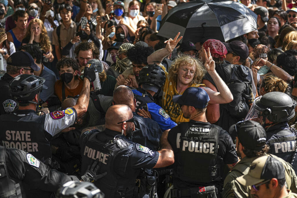 New varsity sport in college nowadays — PROTEST. Positions: Signers Firebombers Umbrella shielders Paint sprayers Screamers (By CG)