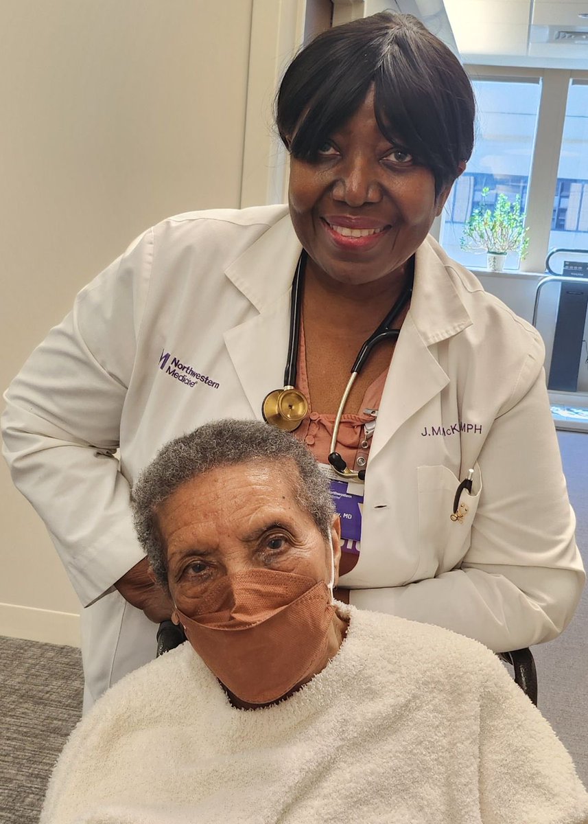 Tweet with permission. This is my 100 year old pt. Feisty… charming. I love her. It’s a Geriatrics thing. I was able to see her in clinic today. She’s thriving! I am HONORED as a geriatrician to provide focused evidence-based care to these older old adults ⁦@DrJuneJD⁩ ⁦