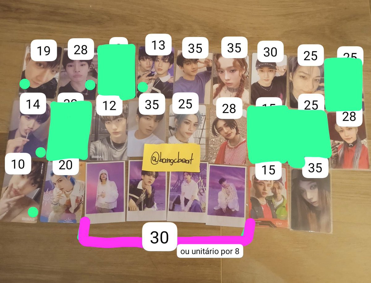 arialeehooke's tweet photo. Stray Kids, Aespa, TXT e Mirae
•Pagamento somente após o set ser fechado. Risco de sold out
•Valores na imagem * freteS
(1 será dividido; 2 por carta registrada)
•Cards petistas só saem com +1
•Prioridade para quem levar mais
•Cards marcados com verde possuem leves avarias https://t.co/xOYG3LEcr9