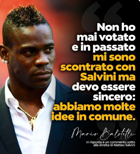 Ci mancava solo l'intellettuale Balotelli