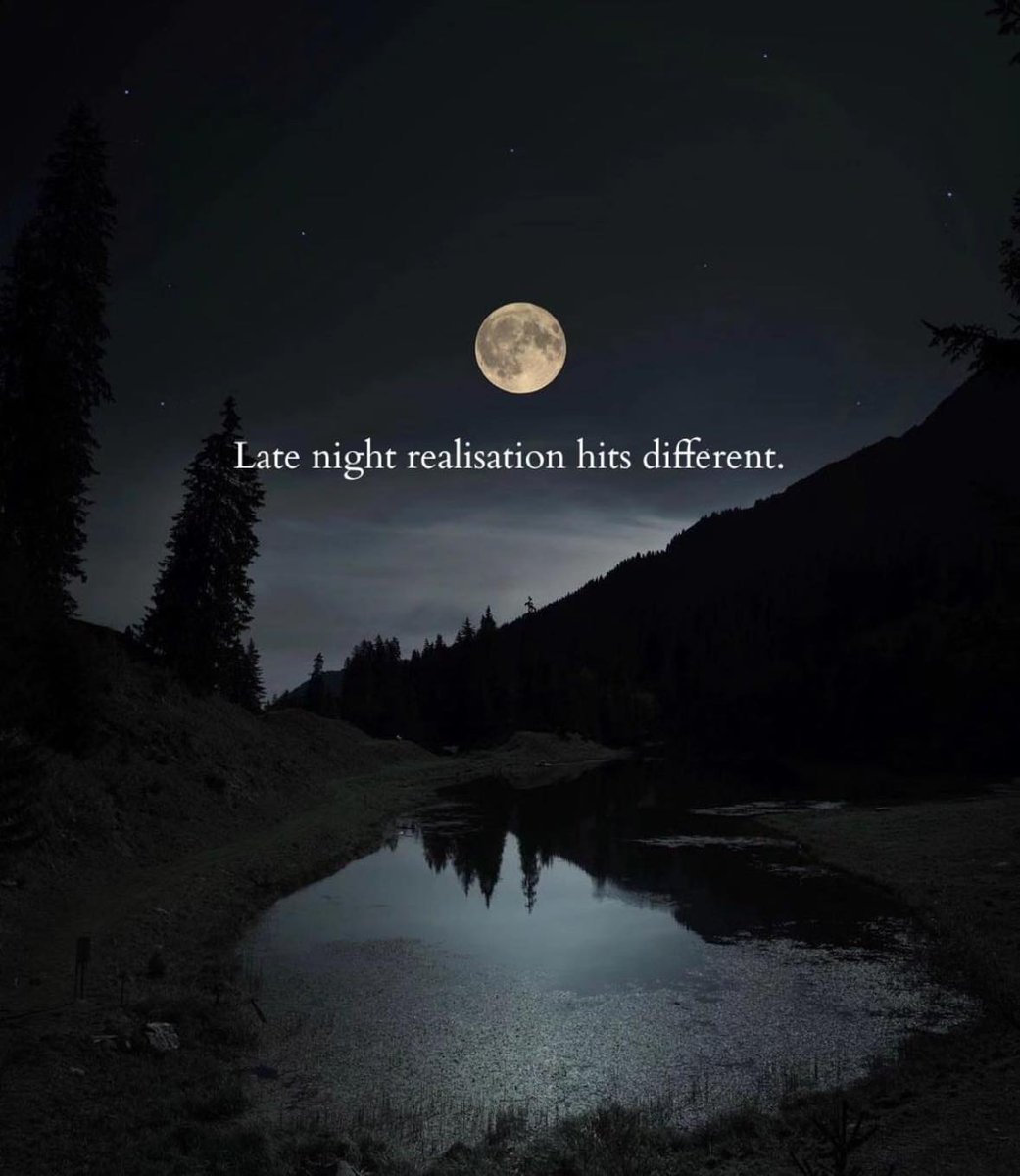 Late-night realizations hit differently.
Embrace the clarity that darkness brings. 🌙💡

#LateNightThoughts #Epiphany