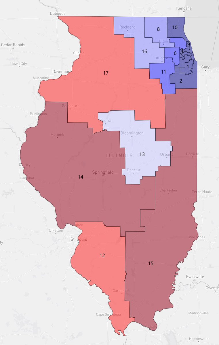 Illinois if it were drawn by the CA Citizens’ Redistricting Commission.