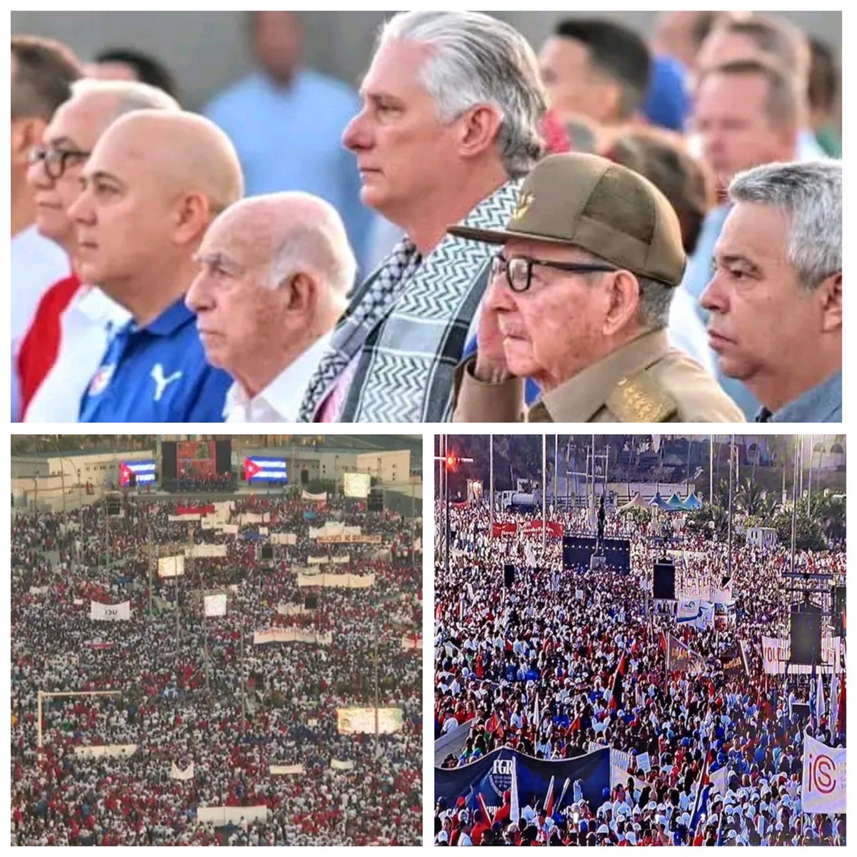 🇨🇺❤🇨🇺❤🇨🇺❗VIVA EL PRIMERO DE MAYO❗Con la presencia de Raúl Castro y Miguel Díaz-Canel Bermúdez, se realizó el acto por el día Internacional de los Trabajadores, demostrando la unidad del pueblo en defensa de la Revolución. #PorCubaJuntosCreamos. #DeZurdaTeam 🤝