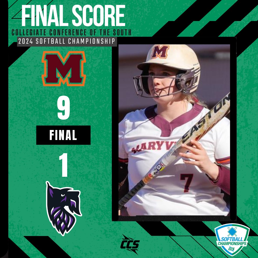CCofSouth's tweet photo. π¨ FINAL SCORES π¨
π₯ Piedmont outlasts LaGrange with a 8-7 win in extra innings to advance.
πͺ Maryville dominates Agnes Scott with a commanding 9-1 win to secure a spot in the quaterfinals.
π₯ #CCS | #CCCSB | #CCSChampionships https://t.co/TRXyi4xjuz