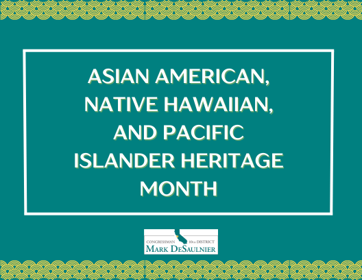 Happy #AANHPIHeritageMonth! I am proud to represent such a vibrant AANHPI community here in CA-10 and to recognize the innumerable contributions they and the entire #AANHPI community have made to our nation.