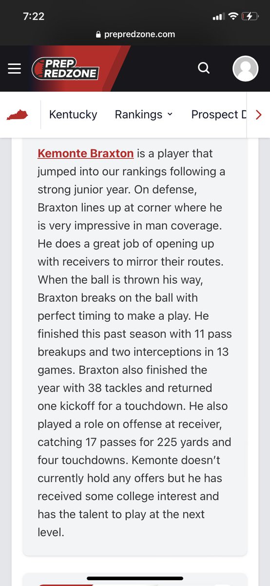 Thank you @LippertScouting for the write up and the ranking ! Can’t wait for the next season. @ChadPennington @lexsayrefb @CSS_TRAINING