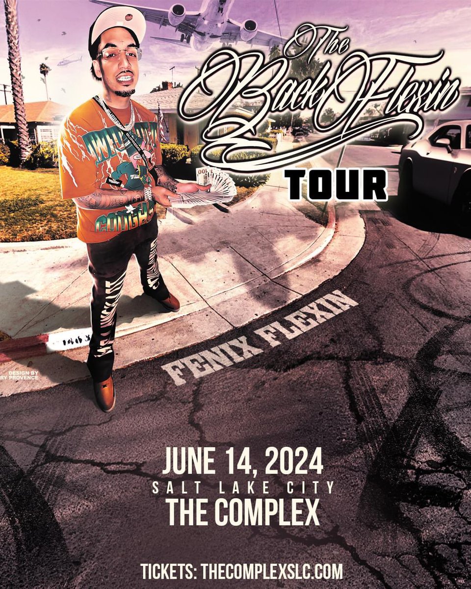 SelectSoundENT's tweet image. Just in! Fenix Flexin brings The Back Flexin Tour to The Complex on 6/14! Tickets go on sale this Friday at 10:00 AM!