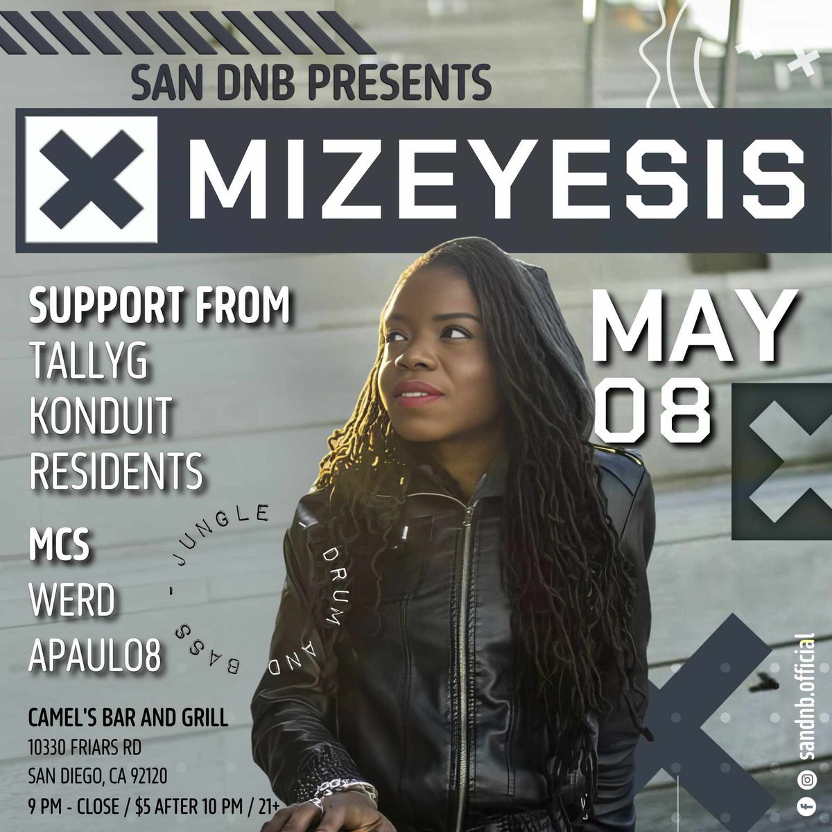 Heading to the west side in May for a few dates and 1st stop is San Diego, CA on May 8th. Shouts out to San DNB For the invite!
Link: facebook.com/events/4192412…
#jungle #dnb #drumandbass #dnbgirls #dnbgirlscrew #drumandbassgirls #electronicdancemusic #electronicmusic #djing #djlife
