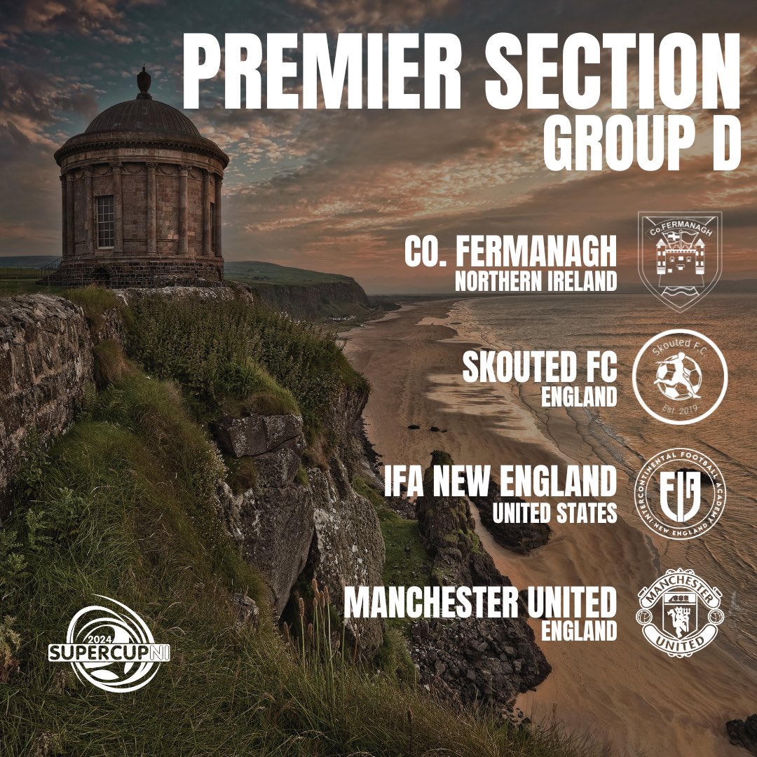 USA ✈️ NORTHERN IRELAND 

The 2024 SuperCupNI draw has officially closed! 

We’re thrilled to face off against Co. Fermanagh, Skouted FC, and Manchester United this July! 🔥💪

#ifanewengland #masssoccer #newenglandsoccer #supercupni #northernireland #manchesterunited