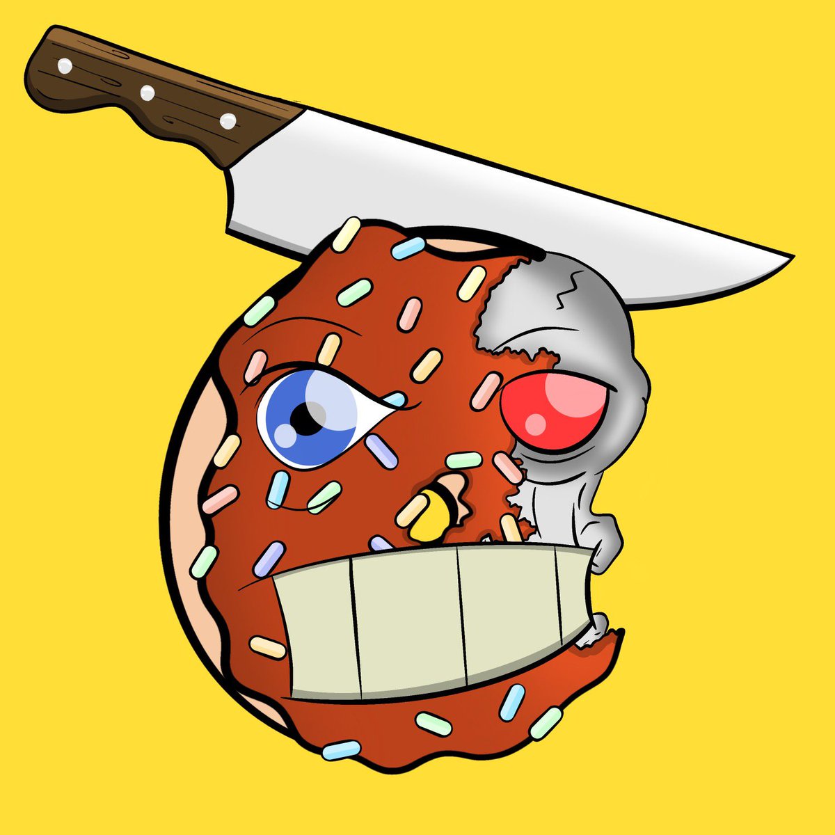 Life is brutal when your a killer cyborg glazed donut…. With sprinkles. #Cardano