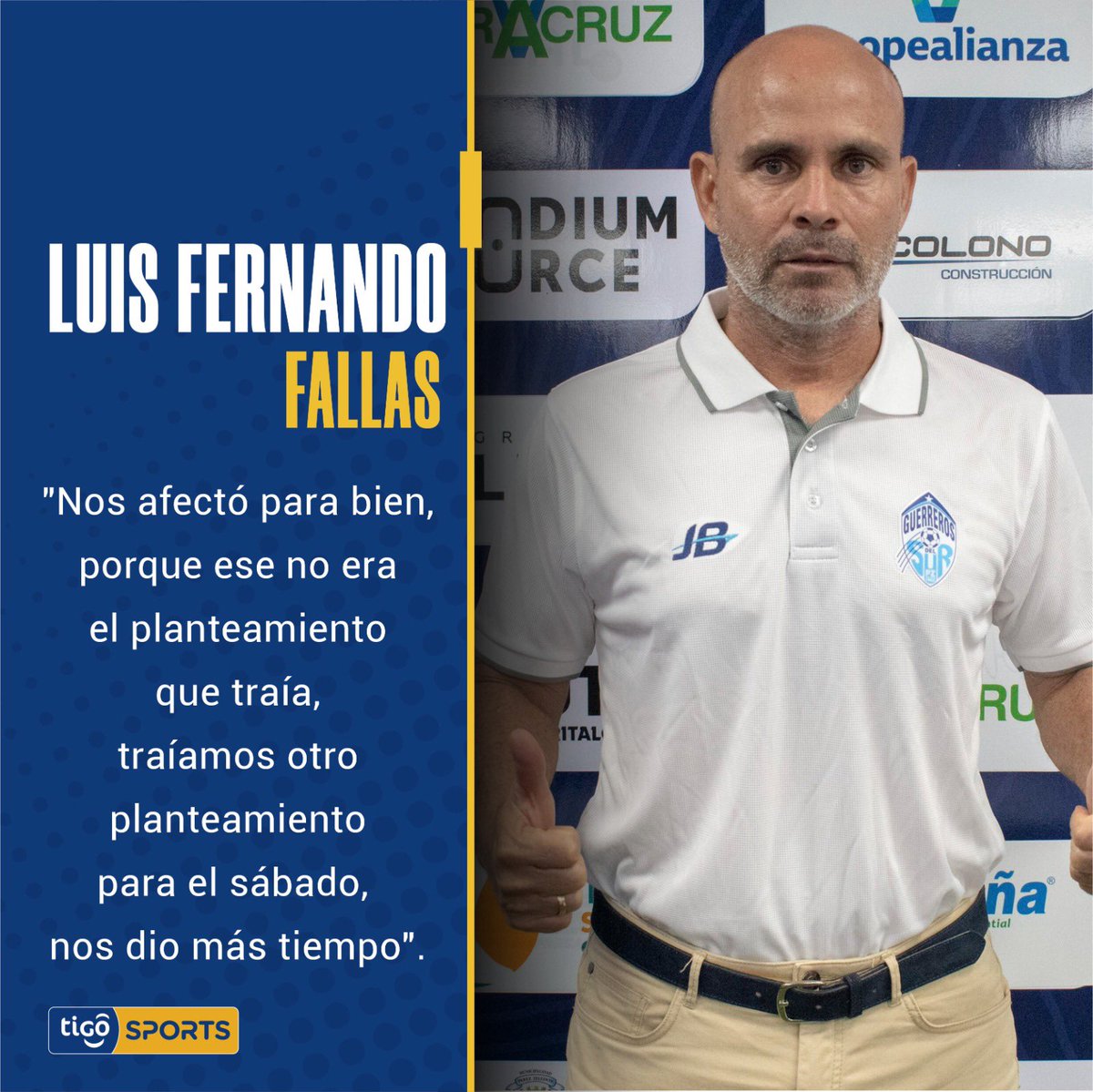 Luis Fernando Fallas sobre el cambio de fecha por la clausura en el Fello Meza.