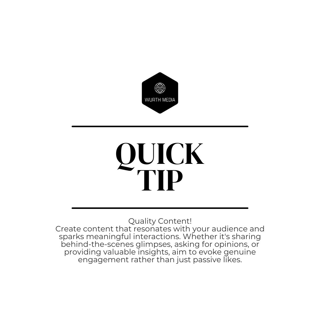 Quick Media Tip: Want to skyrocket your engagement? 

#MediaTip #EngagementBoost #QualityContent
