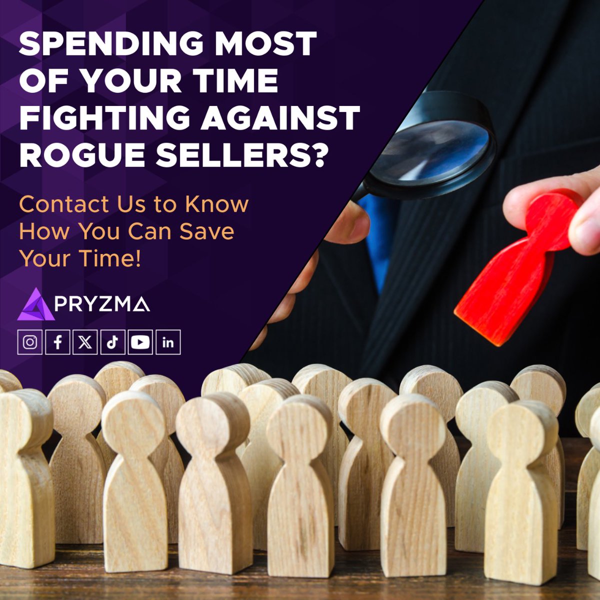 Struggling with rogue sellers?  

Pryzma has your back! We offer expert solutions to protect your brand and reputation. Let us handle the fight while you focus on growing your business. 

#ecommerce #ecommercebusiness #amazonfba #amazonseller #ebayseller #walmartseller #pryzma
