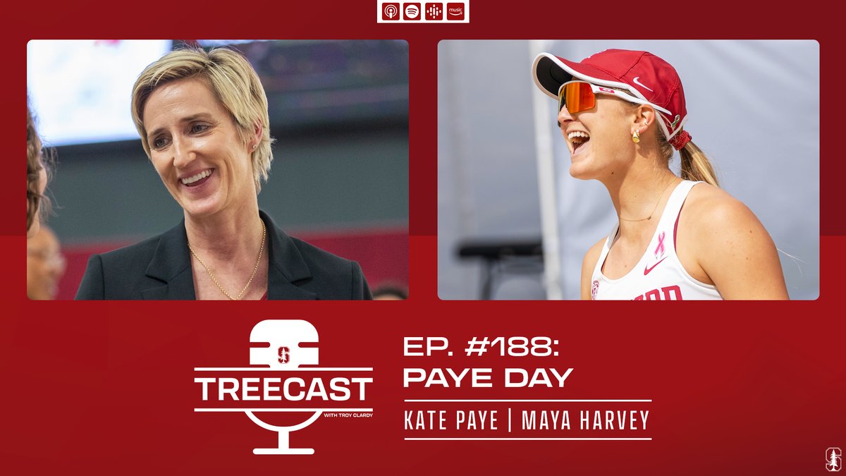 Psst.... There's a new TreeCast on your podcast feed waiting for you 👀 Catch up with @KatePaye and @StanfordWBB, as well as @StanfordBeachVB's Maya Harvey ahead of NCAAs this weekend! Listen + subscribe: GoStanford.com/TreeCast