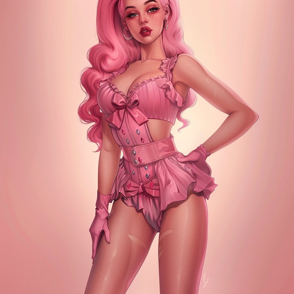 #dalle3art #leonardoai #midjourneyV52 #AIArtCommuity #aiartist #pink
Pink Pinup