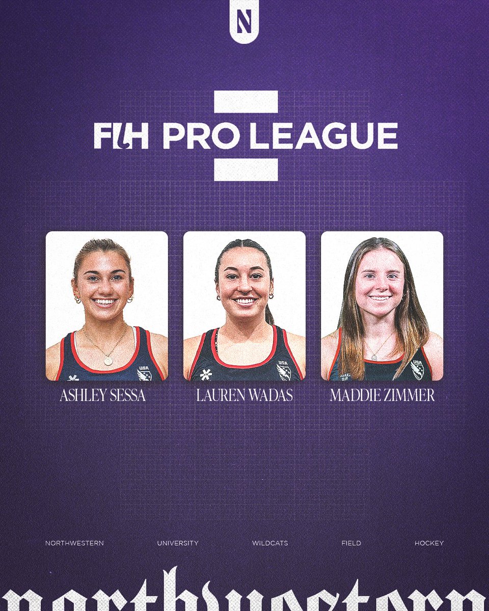 Proud of these #ProCats 🇺🇸😻

Ashley Sessa, Lauren Wadas, and Maddie Zimmer all named to the @FIH_Hockey Pro League traveling roster.

🗞️: tinyurl.com/5n88txmm