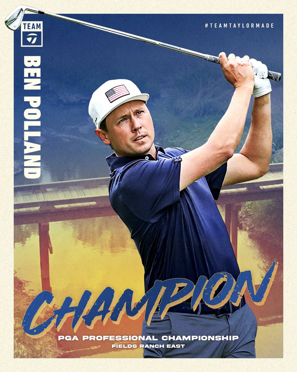 Headed to Valhalla with a victory. 💯 

@benpolland wins the PGA Professional Championship! 

The PGA Director of Golf at Shooting Star of Jackson Hole finished as the only golfer under par to secure the title posting 2-under for the week. #BeyondDriven #TeamTaylorMade