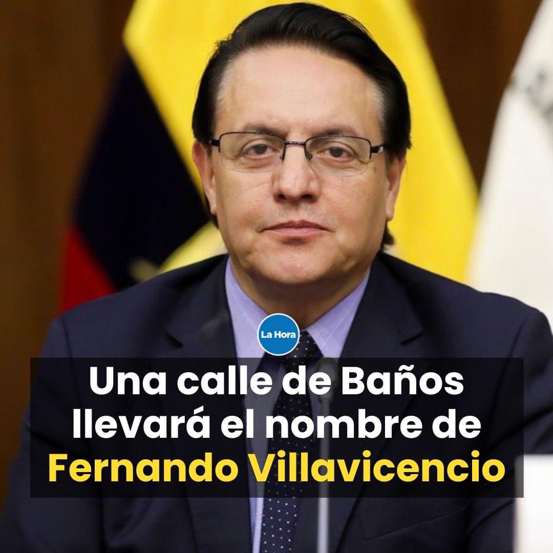 Fe de erratas: el baño de una calle llevará el nombre de Fernando Villavicencio.
