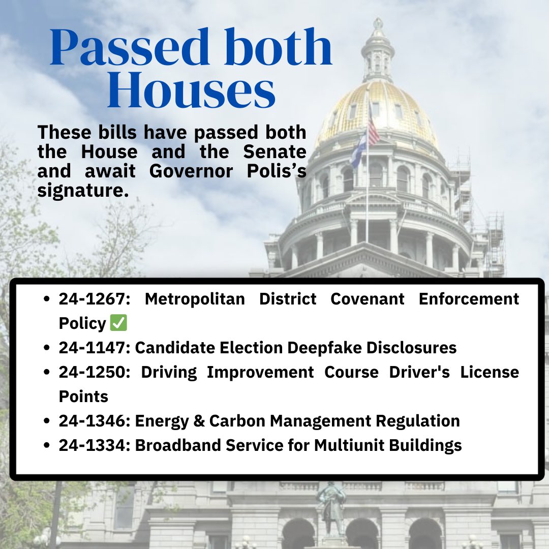 One week left in the legislative session! We’ve accomplished a lot of really great work and there’s still more to come #coleg #copolitics @SteveFenberg