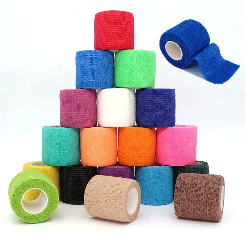 10 pcs Colorful Sports Self Adhesive Elastic Wrap Tape. The versatility of this makes it a must-have item in any athlete's first aid kit. Click here to order tinyurl.com/yufcdfk4 #ahletictape #adhesivetape #wednesdaywisdom #sportstape