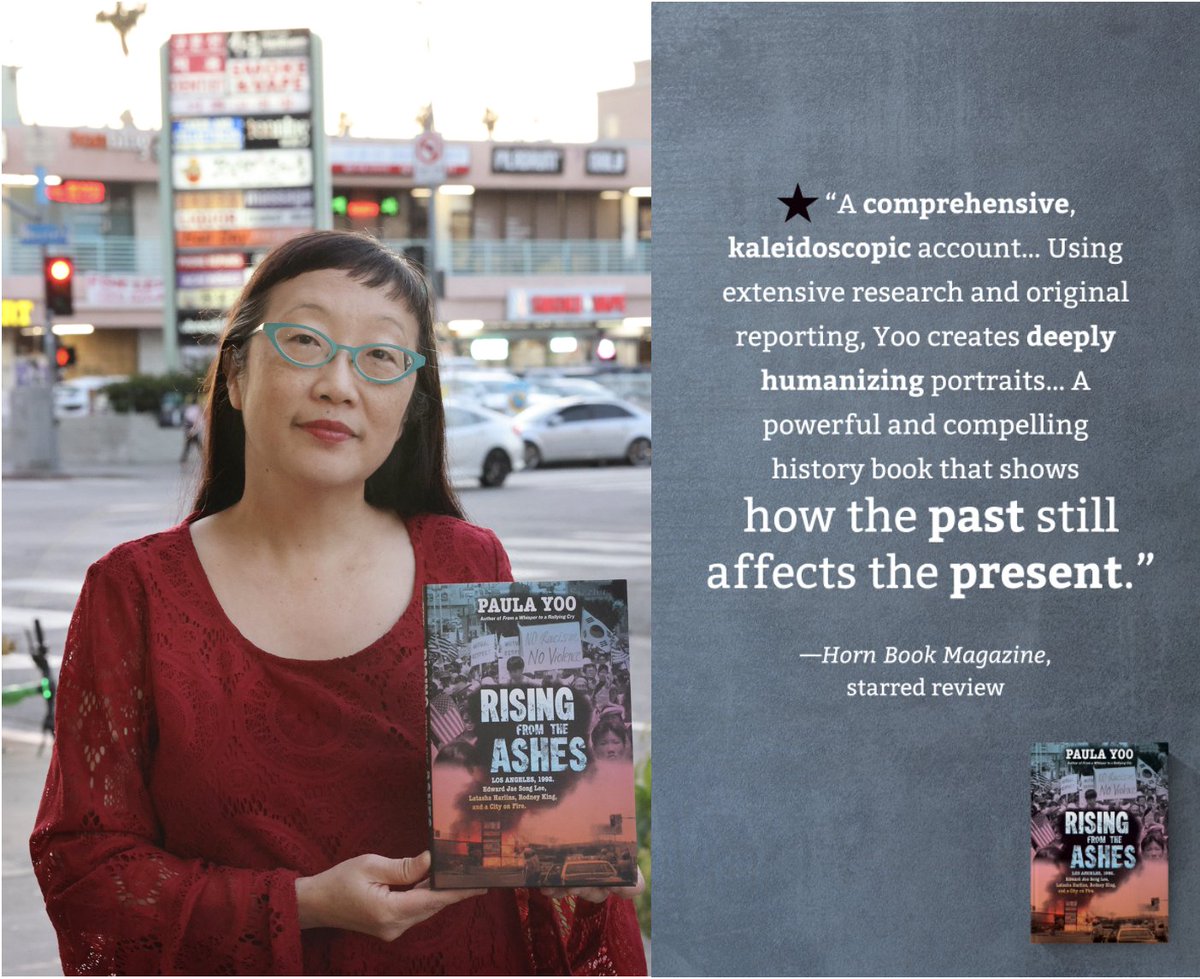 RISING FROM THE ASHES 🔥📚 'Powerful. Kaleidoscopic. Deeply humanizing. Shows how the past still affects the present.' ⭐️@HornBook 100+sources including author interviews with Edward Jae Song Lee, Latasha Harlins & Rodney King's families ⭐️Kirkus⭐️PubWkly⭐️BCCB @NYRBooks 5/7/24