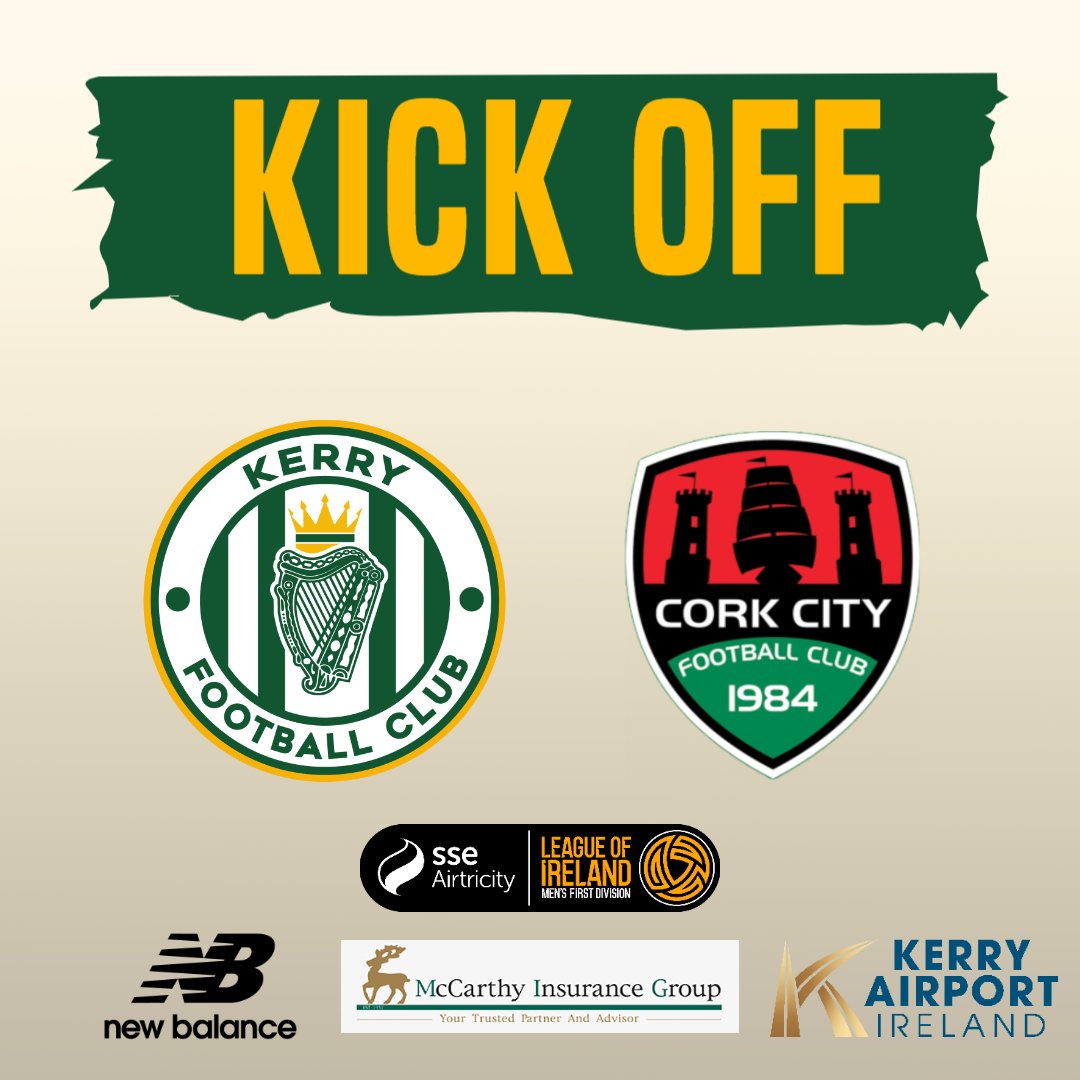 0 | We are underway for Friday night football!

Kerry FC 0-0 Cork City 

#WeAreKerryFC #EnterTheKingdom