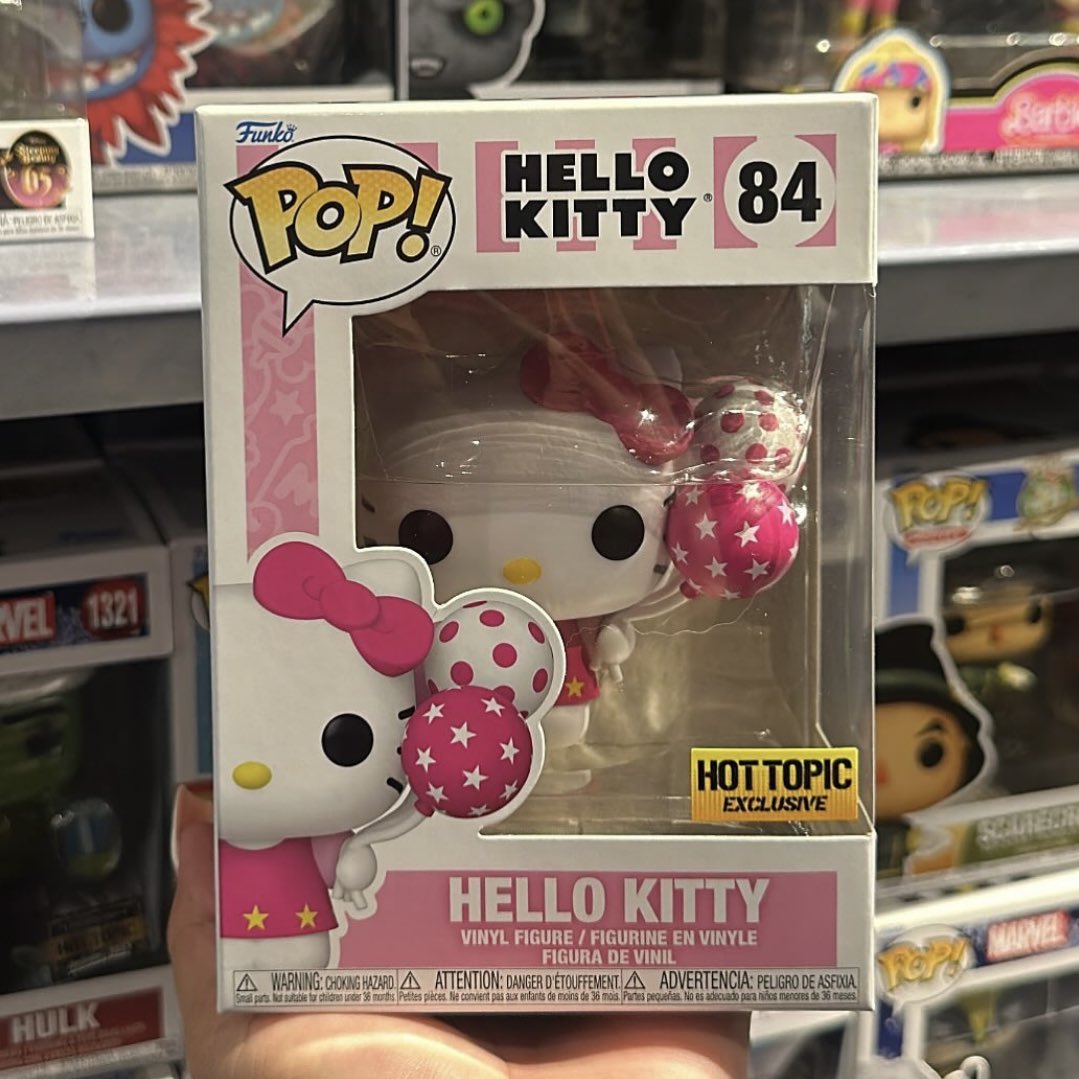 First look at the new Hello Kitty with Balloons Funko POP! Exclusive to Hot Topic ~ thanks @evilprincess818 ~ #HelloKitty #Sanrio #FPN #FunkoPOPNews #Funko #POP #POPVinyl #FunkoPOP #FunkoSoda