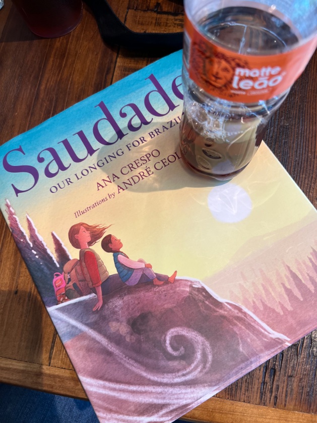 “Matando #saudade” at @LittleBrazilCO, with a Mate Leão. Now all I need is the biscoito Globo, salgado, and the ocean. ❤️🇧🇷 Glad the feijoada is almost here.