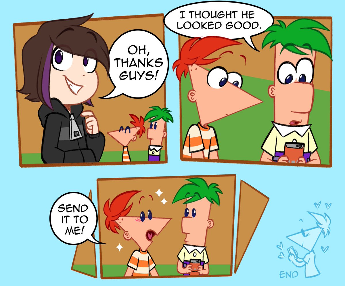 Haircut (part 2) 
So, did the dorito like it or not?? 🤔

#phineasandferb #pnf #fanart