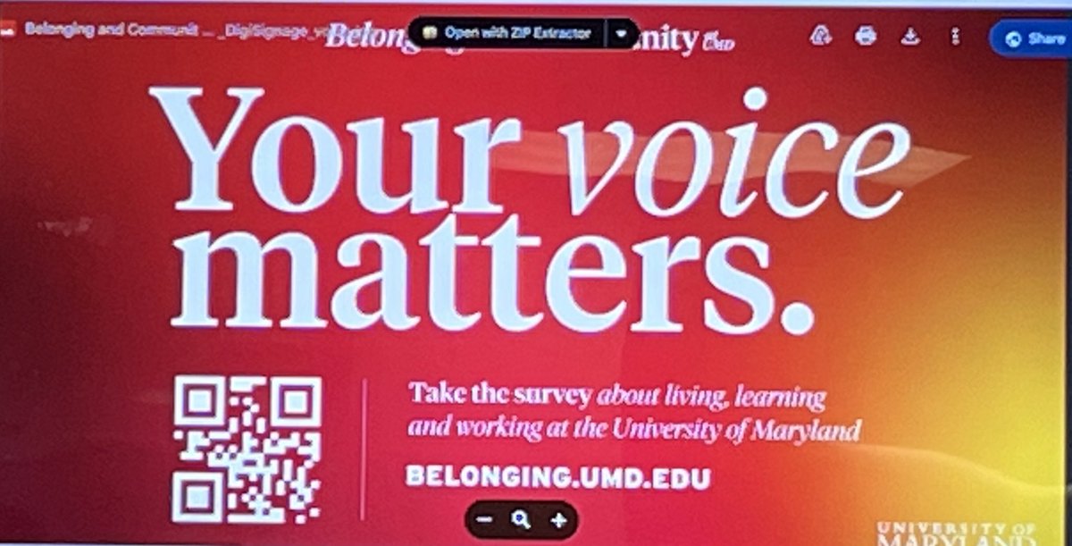 Closes on Friday! Have your voice heard about how you are feeling at the University of Maryland. Do you feel included?