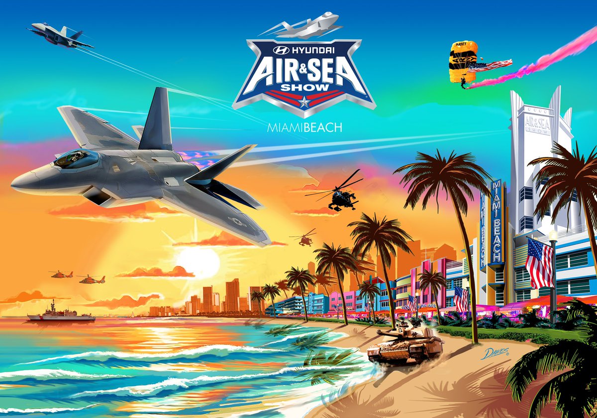The Hyundai @AirAndSeaShow is back and is now FREE to the public this Memorial Day Weekend (May 25 - May 26) on Miami Beach! For more details visit usasalute.com. #HyundaiAirandSeaShow