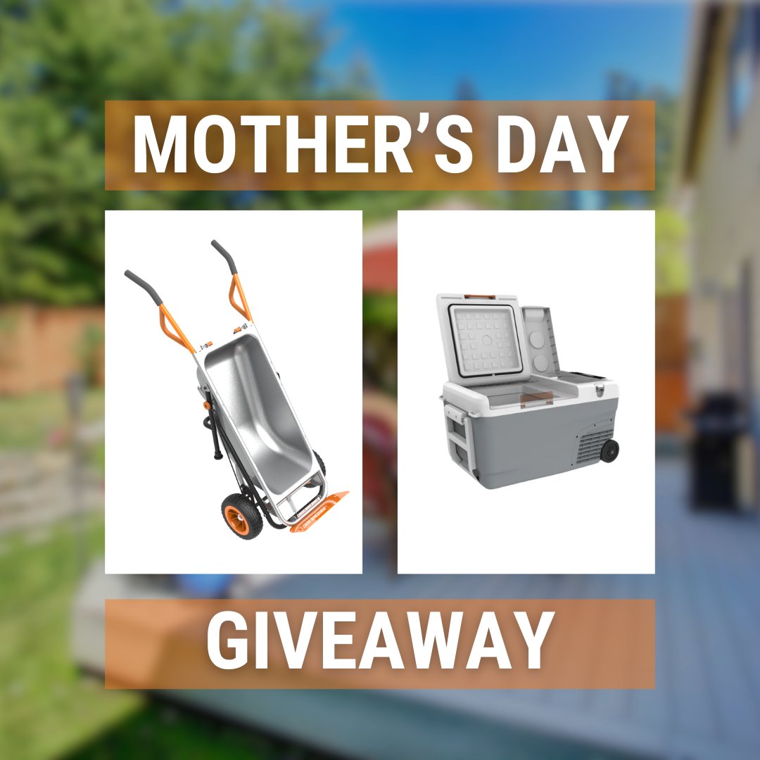 2 prizes to choose from, 1 lucky mom 💕 We're giving away your pick of #MothersDay gifts: Aerocart 8-in-1 Yard Cart OR 20V Battery-Powered Cooler!

🌻 Like this tweet
🌻 Join our VIP club: bit.ly/3JwSNDE 
🌻 Follow us

Open to US & CA residents 18+. Ends 5/2 at 3 pm EST.