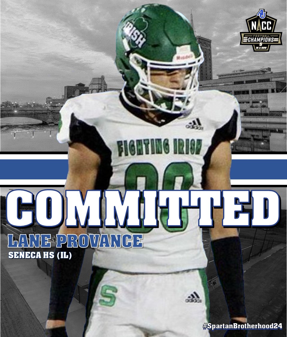 Spartan Fans, we are excited to welcome
@laneprovance from Seneca HS to the Aurora Football Family. #WeAreOneAU #SpartanBrotherhood24