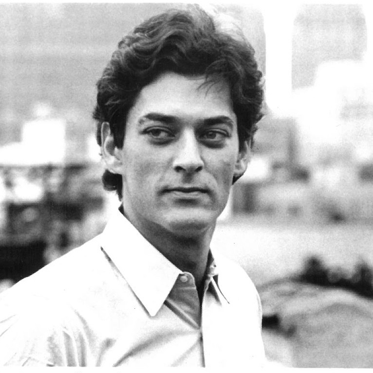 From the City Lights archives: A publicity photo of Paul Auster, 1987. Caption reads: Paul Auster, author of IN THE COUNTRY OF LAST THINGS, to be published by Viking on April 20 at $15.95, and CITY OF GLASS, to be published by Penguin on April 7 at $5.95. (c) Francoise Schein