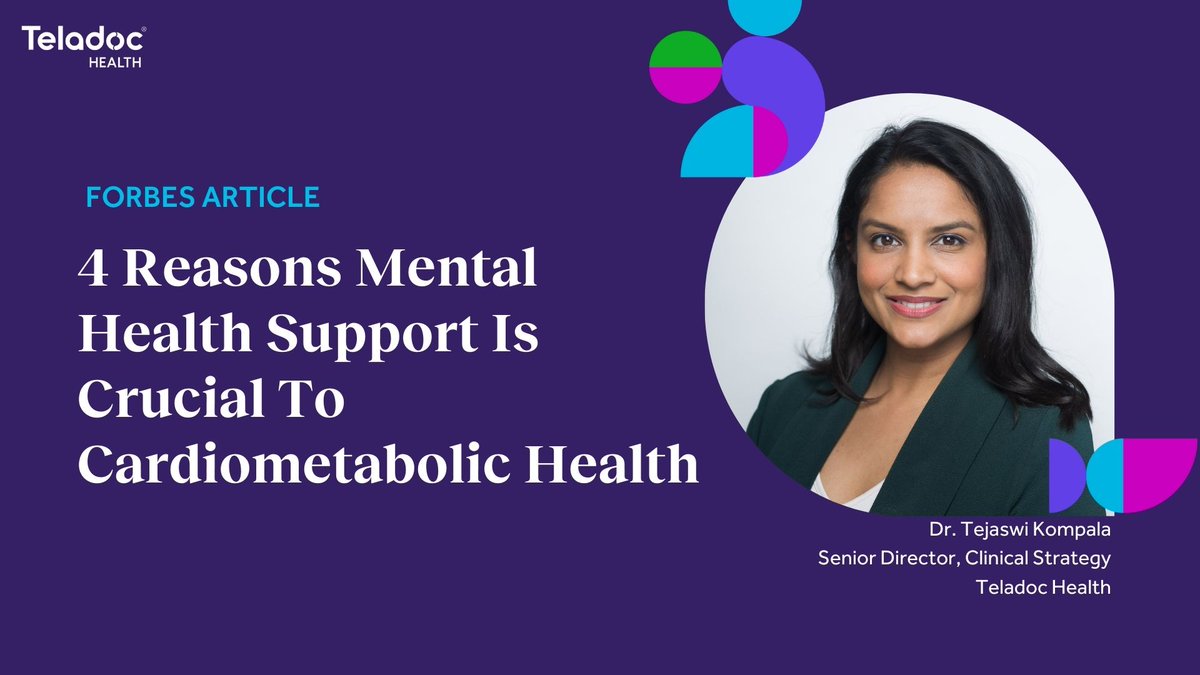 People with diabetes are 2-3x more likely to have depression, and only half of them are diagnosed. This #MentalHealthAwarenessMonth, we'll explore mental health and chronic conditions. Read more from @tkompala in @Forbes . forbes.com/sites/teladoc-…