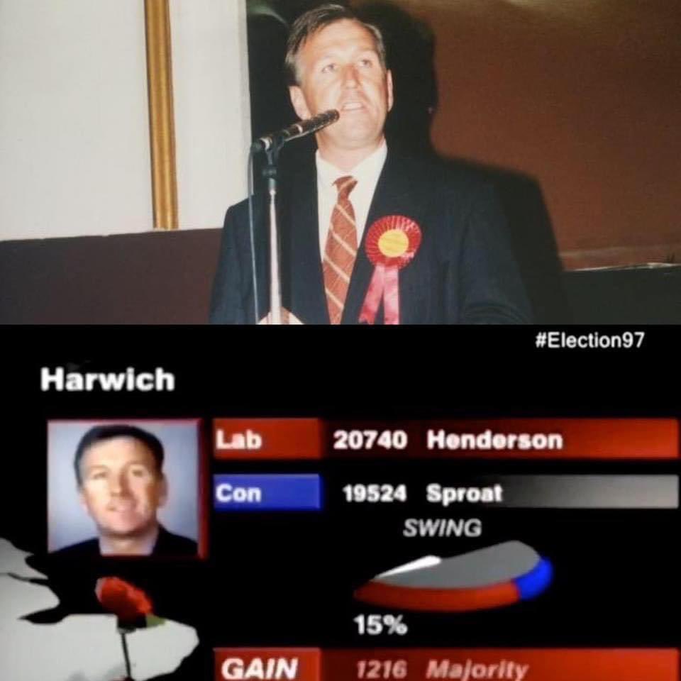 27 years ago, Ivan Henderson won the seat of Harwich in the 97 election 🌹

When the Labour Party is in power, we deliver for 🇬🇧