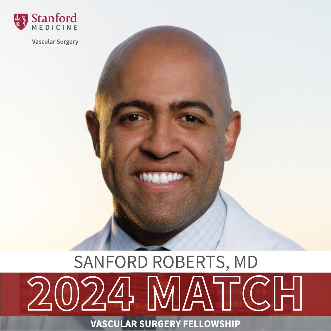 We are thrilled to announce our 2025-2027 Vascular Fellow will be Sanford Roberts, MD. @StanfordSurgery @SanfordRoberts