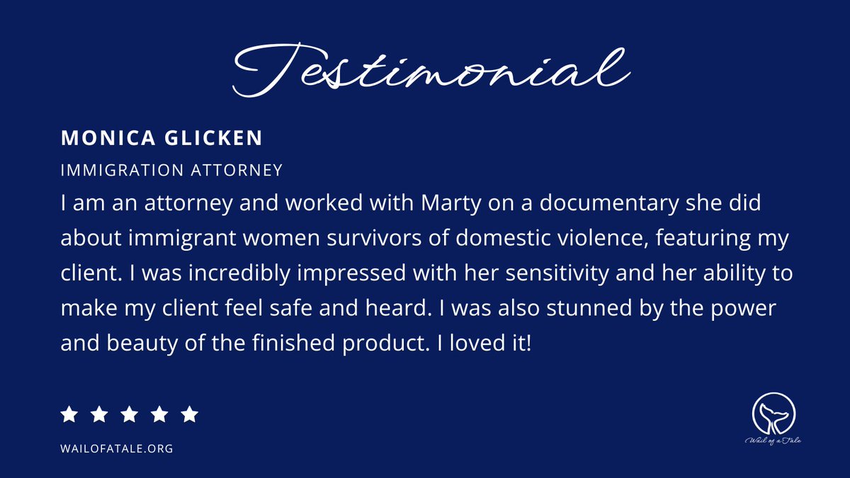 Check out Marty's latest film, 'Maria's Story, Undocumented Violence'!

Glicken's testimony highlights Marty's storytelling talent, merging empathy with artistry for lasting impact.

 #MariaStory #UndocumentedViolence #EmpathyInFilm