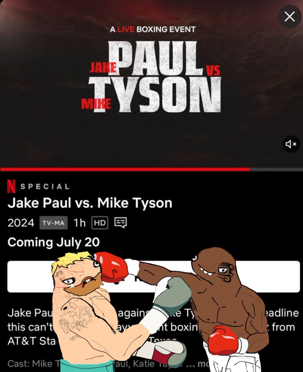 Biggest 1000X 🚀 IS $MYKE
PAUL vs TYSON 
JULY 20TH ON NETFLIX

MYKE THYSEN WILL DOMINATE 💥🥊
$Sol #PaulTyson