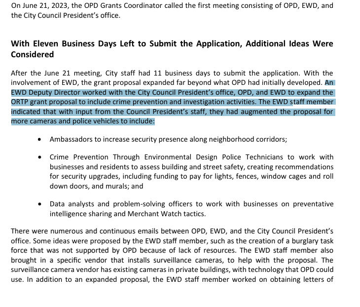SenecaSpeaks21's tweet photo. 🚨BREAKING NEWS!!!!🚨
Oakland City Council President @Nikkiforallofus has violated City Charter Section 218, a criminal offense.
The evidence (attached) can be found in the recent audit exposing @MayorShengThao and her cabal for being responsible for missing the deadline for the now famous public safety grant.
Bas clearly overstepped her authority as a council member in her meddling with EWD, costing the city millions. If charged and convicted of this misdemeanor, Bas will be removed from the City Council.
Read for yourself. More to come. #BounceBas #RecallShengThao