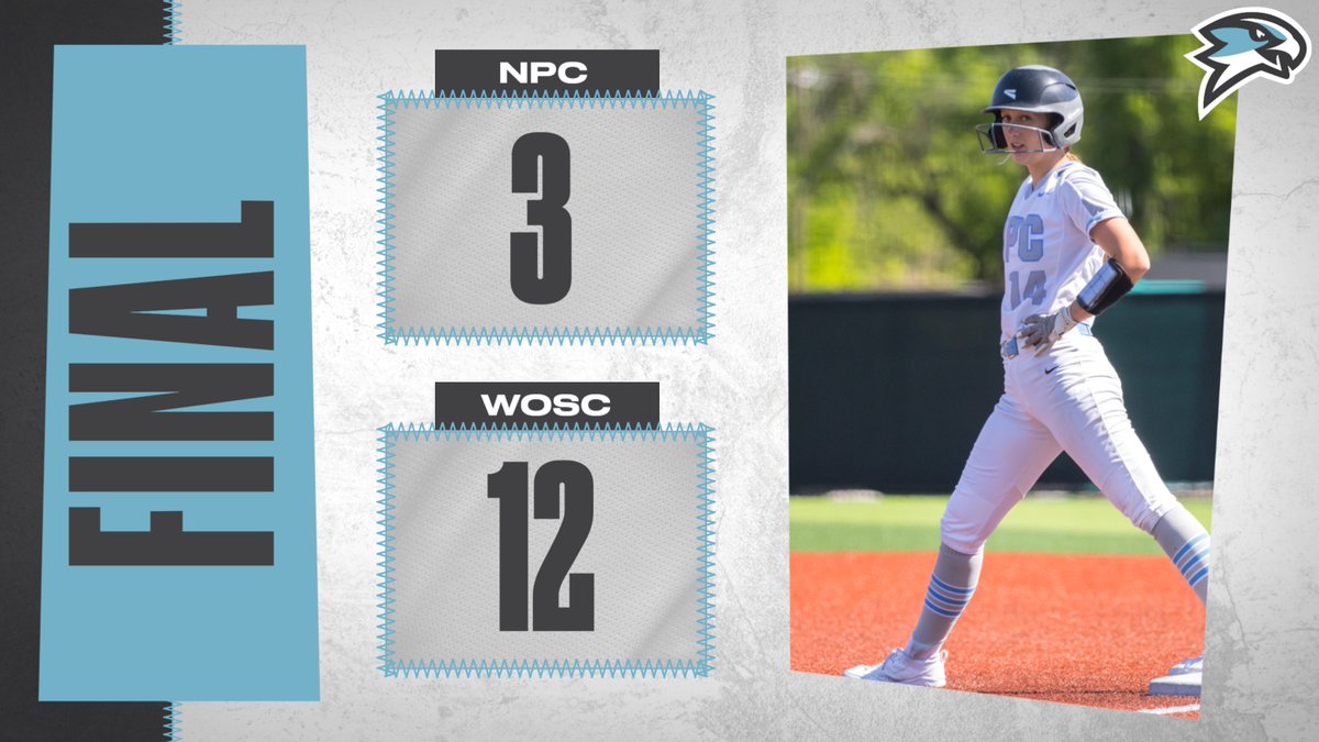 Western Oklahoma State College 12
NPC 3
Final - Game One

WATCH LIVE at np.edu/live
#NPCHawks #NJCAA #ThisIsNPC