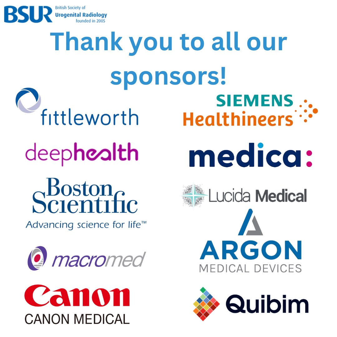 Two weeks to go until our gynae/prostate workshops as the pre-run to our annual ASM! Huge thanks to our sponsors who enable us to put on a great conference! Come network with them (and us!) in *TWO WEEKS* 😎😎😎
