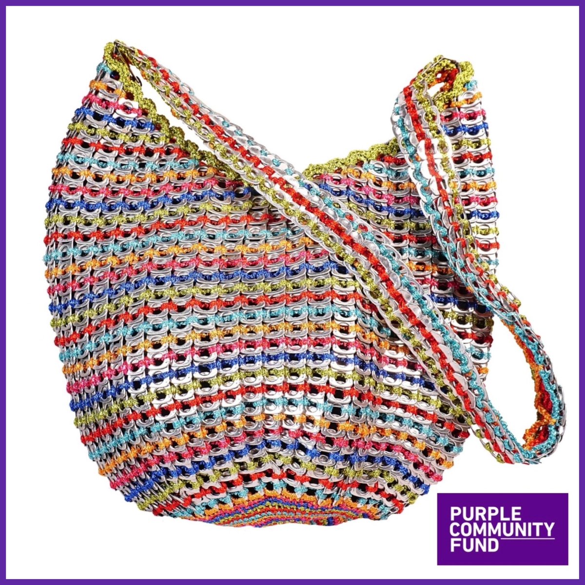 If you are looking for a bag for summer our ‘Rainbow Laura Bag’ will make your heart sing  🌈 💜

Head to our Purple Product Shop to order ➡️ p-c-f.org/shop/bags/ring…

#bag #handbag #fashion #style #ringpulls #croquet #madewithlove #handmade #madeinthephilippines #artisan