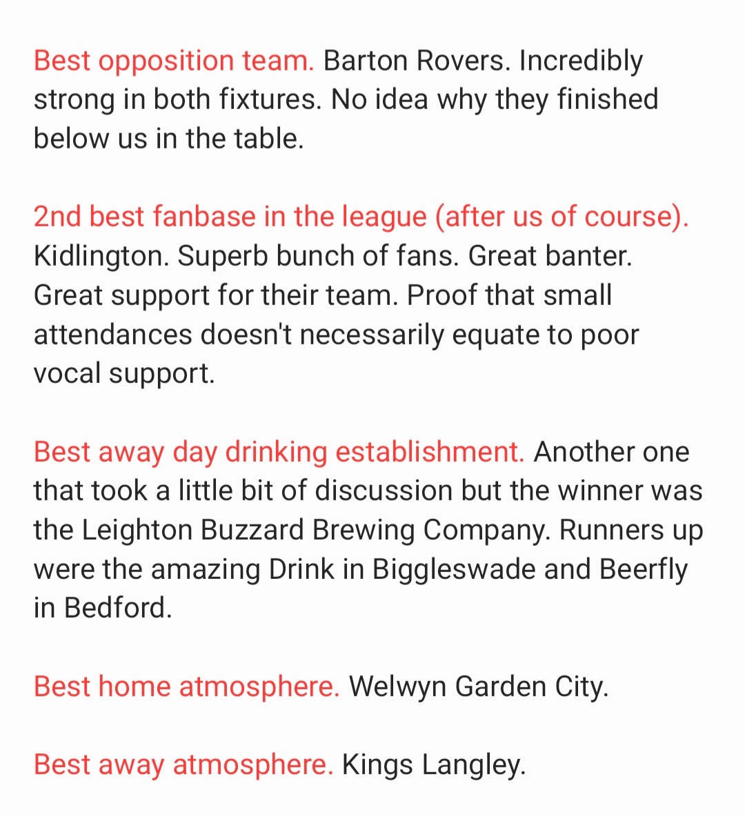 Now that the @hadleyfc season is over, here's a little season review from the perspective of us fans! Shoutouts to @BiggleswadeFc1 @kidlingtonfc_ and @bartonroversfc, plus @Beerflyshop @drinkbiggles @LB_Beer.