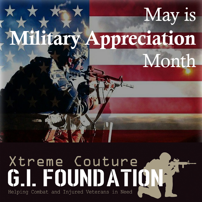 We observe the month as a symbol of unity and to honor current and former members of the U.S. Armed Forces, including those who have died in the pursuit of freedom. We are forever grateful! #militaryappreciationmonth #xcgif