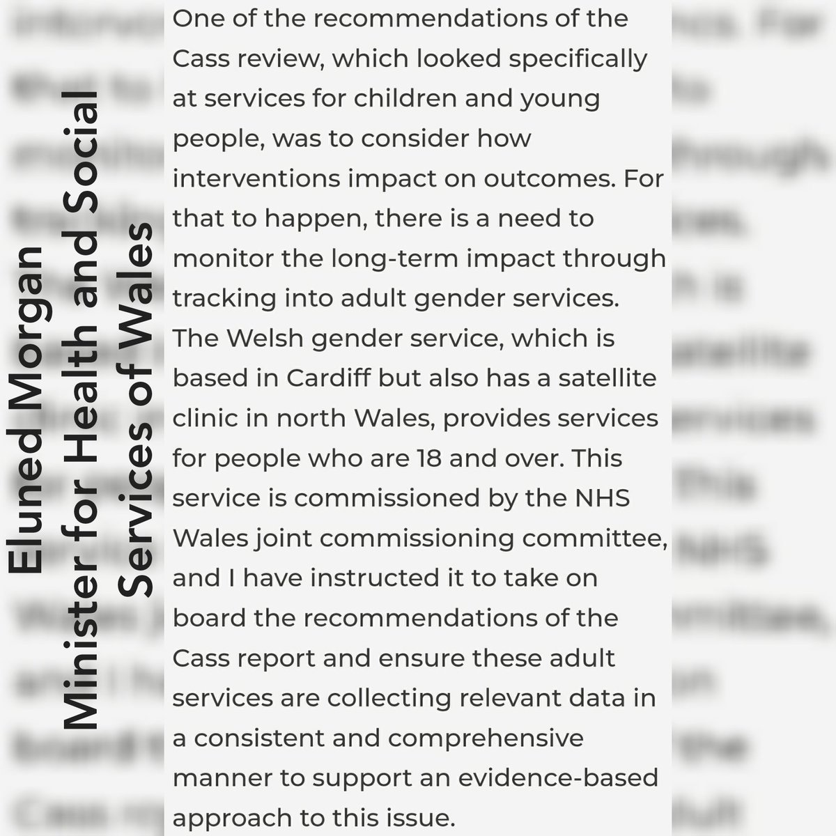 Great to see @Eluned_Morgan supporting the findings of the #CassReview ..
#NoDebate has stifled the Senedd for a long time and now it's over. 
👏👏👏