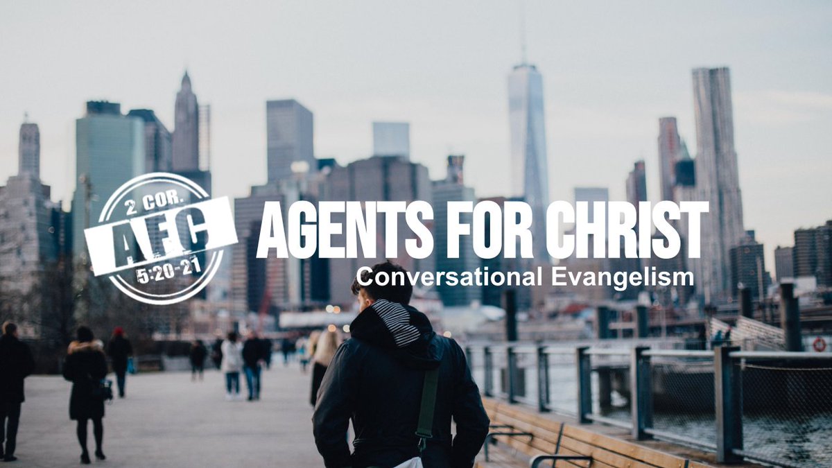 May 4  & 5 Agents for Christ will be in Victoria! On Saturday we will have a 'Conversational Evangelism' class followed by lunch and then going out to share the gospel! Sign up to join us! tinyurl.com/ye89jxpj